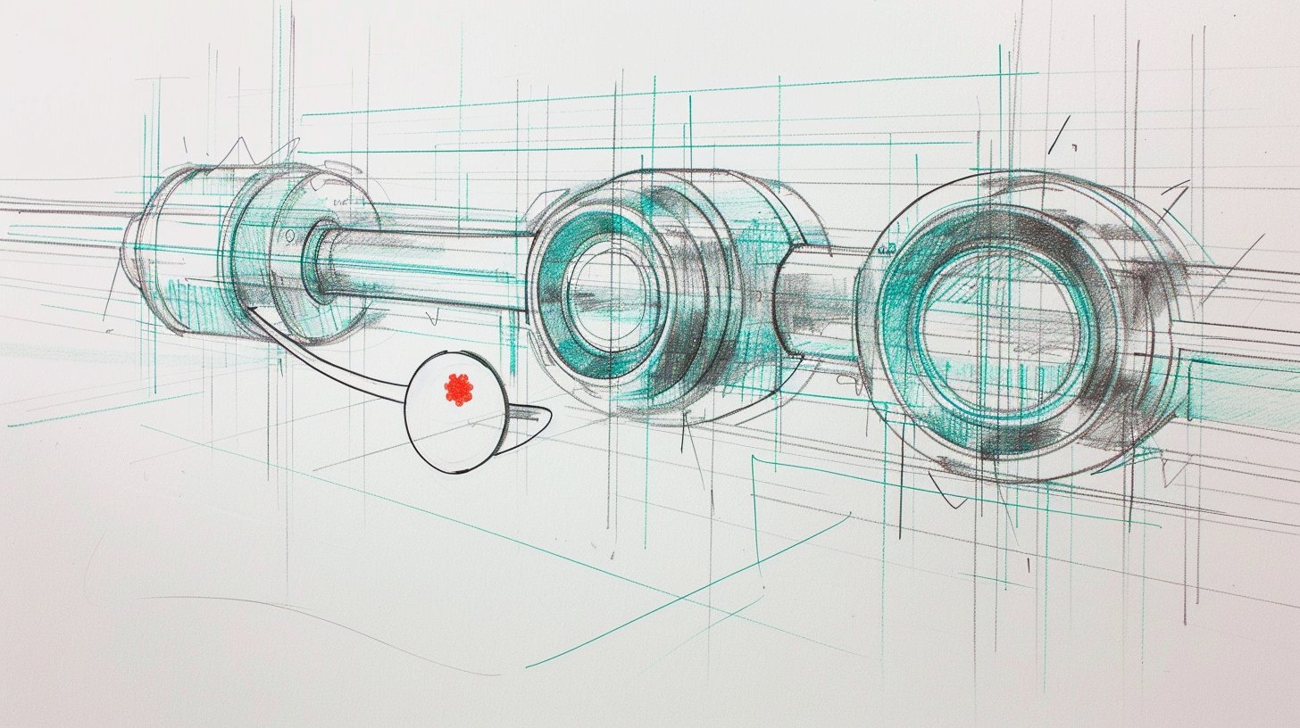 Illustration zum Blogartikel: When AI Agents Become Attack Vectors: Supply Chain Attacks in the Age of Autonomous Tools. Thematische Brand-Illustration im Colored-Pencil-Sketch-Stil, passend zum Artikelthema