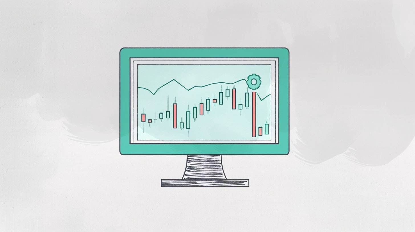 Illustration: Financial software and trading dashboard