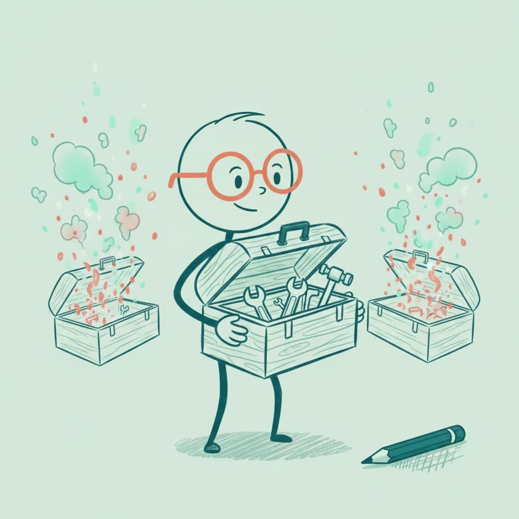 Illustration: 5 unterschätzte Vibe-Coding-Tools (und was dir wirklich gehört, wenn der Vibe vorbei ist)