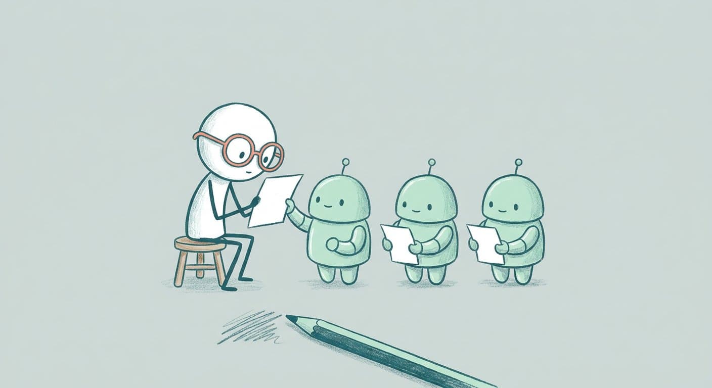 Illustration: Human Attention is All You Need: Das Produktivitätsparadox der KI-Ära