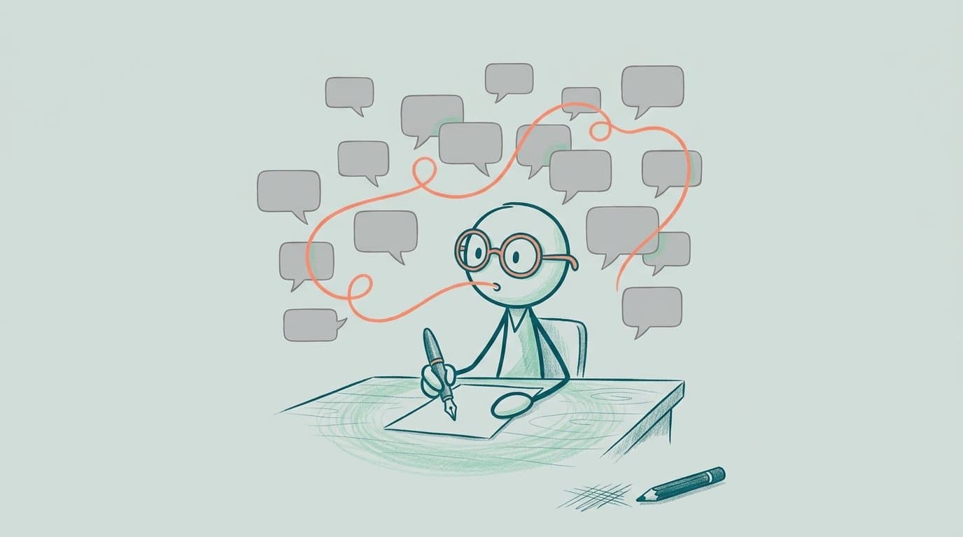 Illustration: Markenstimme mit KI: Warum KI-Texte generisch klingen und was sie nach deiner Marke klingen lässt